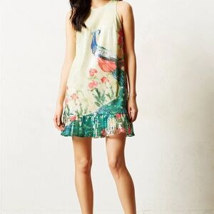 Leifsdottir Multicolor Peacock Mini Dress